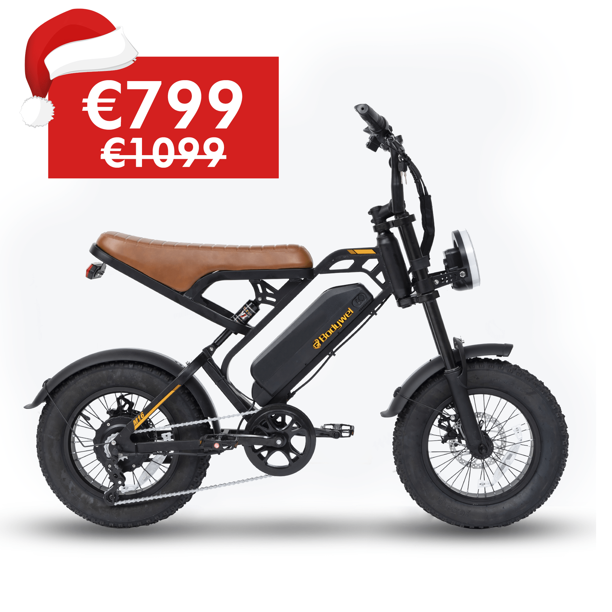 Bodywel M16 Vintage Fat Tire E - Bike - BodyweI EU