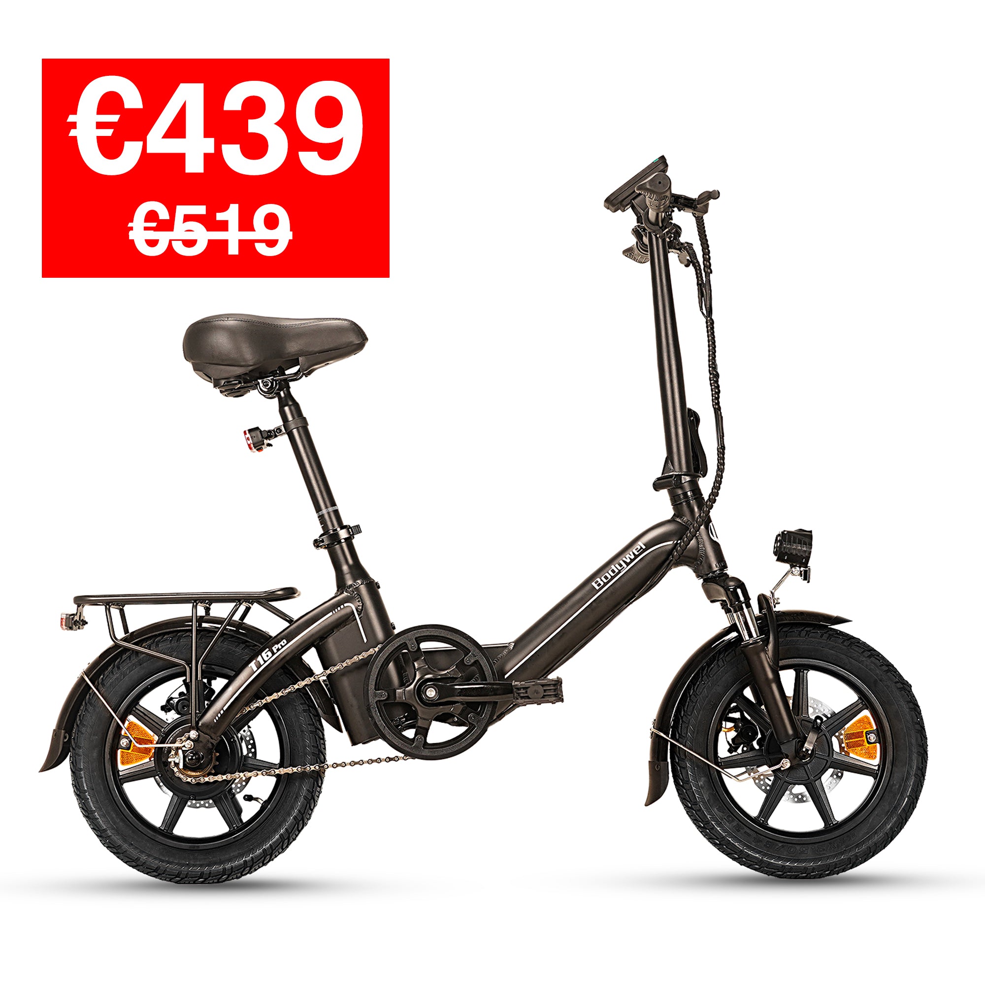 Bodywel T16 Pro Mini Folding E - Bike - BodyweI EU